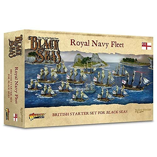 Royal Navy Fleet: 1/700th Scale Model Ships For Black Seas by Warlord Games - Highly Detailed Age of Sail Miniatures for Table-top Wargaming
