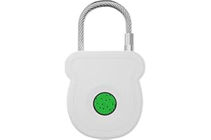 Fingerprint Lock - Smart Keyless Waterproof Fingerprint Padlock Ideal for Gym | Keyless Lock for Gym Locker | Waterproof Rech