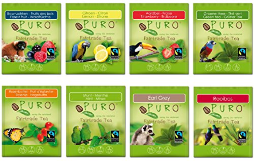 8 x 25 Teebeutel FAIRTRADE Miko Puro Tee Sortiment Schwarztee Teemischung Früchtetee Grosspackung 8 Sorten – Bild 3