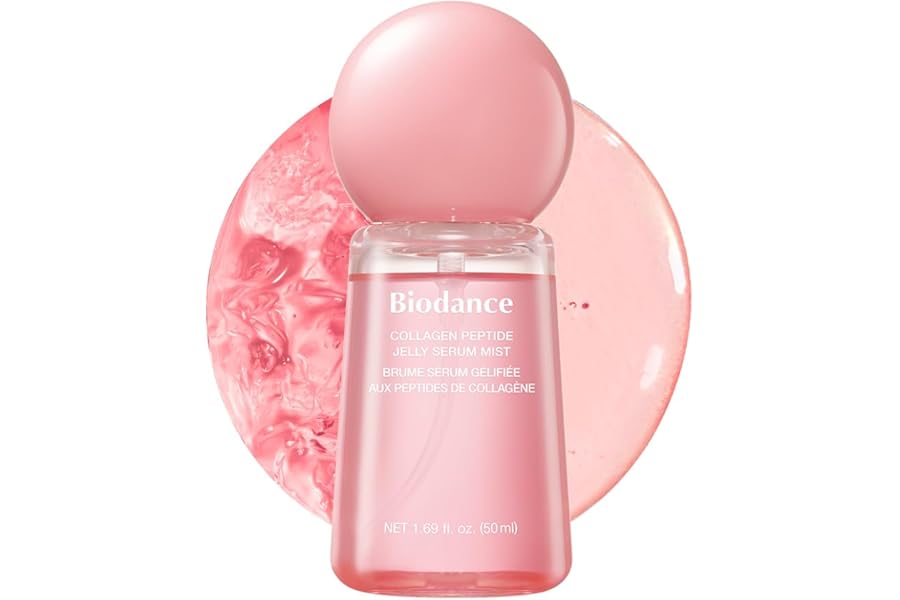 BIODANCE Collagen Peptides Jelly Serum Mist, Hydrating Face Mist, Plumping, Anti-Aging Face Spray, Sprayable Hydrogel, Travel Essentials & Self Care Gifts for Women, Korean Skin Care | 1.69 fl.oz