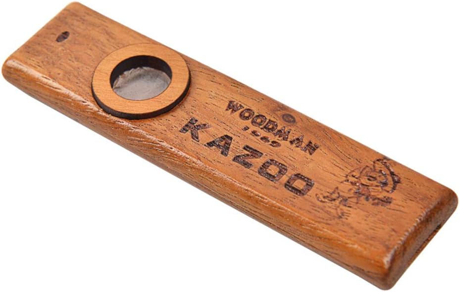 Gobesty Wooden Kazoo Instrument, Vintage Wooden Kazoo Ukulele Guitar