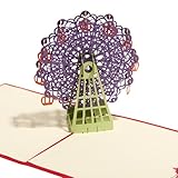 Papercraft Pop-Up 3D Ferris Wheel Valentine Cards May Love Goes Round And Round