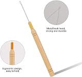 KALIONE 6 Pack Hair Extension Beader Kit Loop Needle Threader Tool view 3