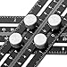 Multi Angle Measuring Ruler Universal Angularizer Ruler - Full Metal Aluminum Alloy Multi Function Ruler with Extra Line Level Great for Handymen, Builders, Carpenters,Tilers,DIY-ers (Black)