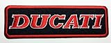 Ducati Patches (Red&black) 12x3.7 Cm Motorcycle Biker Patch Iron on Patch / Embroidered Patch This Appliques Are Great for T-shirt, Hat, Jean ,Jacket, Backpacks.