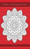 Image de Adult Coloring Journal (red edition): Journal for Writing, Journaling, and Note-taking with Coloring Mandalas, Borders, and Doodles on Each Page for .