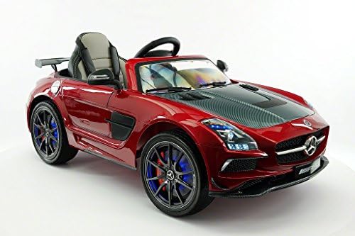 2018 LICENSED MERCEDES SLS AMG LIMITED | LEATHER | LED TRIM | ELECTRIC KIDS RIDE-ON CAR | MP3 + MP4 COLOR LCD ENTERTAINMENT SYSTEM | REMOTE CONTROL + 5 POINT SAFETY (1 YEAR WARRANTY) | CHERRY METALLIC