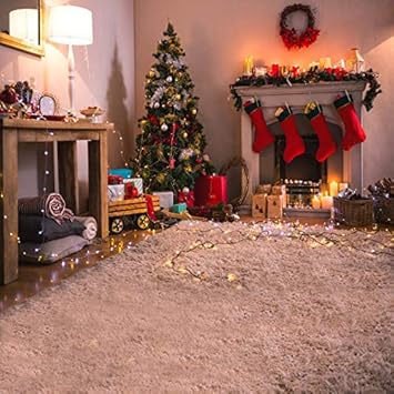 Amazon Com Leowefowa Merry Christmas Backdrop 8x8ft Vinyl