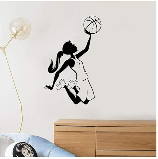 Chica adolescente Jugador de baloncesto Deportes Vinilo Tatuajes ...