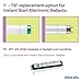 Philips 472910 LED Instantfit 4-Foot T8 Tube Light Bulb 2100-Lumen, 5000-Kelvin, 17 (32-Watt Equivalent), Medium Bi-Pin G13 Base, 10-Pack, Daylight (5000K)