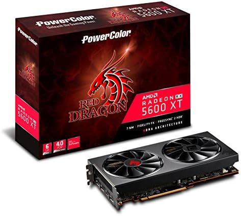 Amazon Com Powercolor Red Dragon Amd Radeon Rx 5600 Xt 6gb Axrx 5600xt 6gbd6 3dhr Oc Computers Accessories