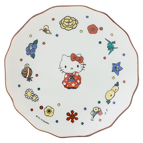 Hello Kitty X Flower Shaped Baked Ko Kutani Ware Kutani Seal Plate Hana Buy Online In Dominica At Desertcart