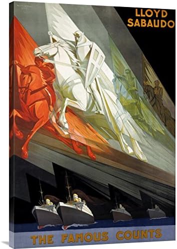 Global Gallery GCS-295871-36-142 "Giuseppe Riccobaldi Lloyd Sabaudo/The Famous Counts" Gallery Wrap Giclee on Canvas Wall Art Print