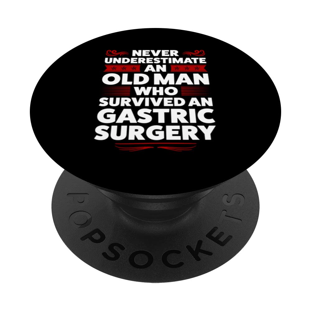never underestimate gastric surgery gastric surger surgery PopSockets Swappable PopGrip