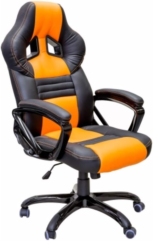 Viscologic Yaris Series YS-8706 Gaming Racing Style Swivel Home Office Chair, (BLK-ORG)