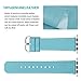 Fullmosa Straps Compatible with Apple Watch Strap 38mm 40m 41mm, Leather Watch Band Compatible with iWatch Series 7 SE 6 5 4 3 2 1, 38mm 40mm 41mmSky Blue