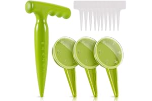 Sowing Seed Dispenser Hand Tool, 14 Pack Handheld Garden Seeder Sower Planter,Plant Labels Fluorescent Gardening Tools for Ho