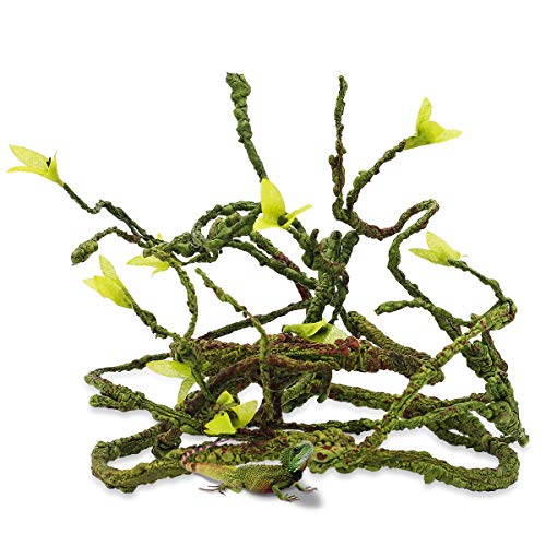 Sockeroos Jungle Vines Flexible Pet Habitat Decor, Perfect for Chameleons Snakes Lizards