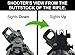 TACTICON 45 Degree Offset Flip Up Iron Sights for Rifle Includes Front Sight Adjustment Tool | Rapid Transition Backup Front and Rear Iron Sight BUIS Set Picatinny Rail and Weaver Rails