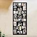 Adeco Decorative Black Wood Wall Hanging Picture Photo Frame, 24 Openings of 4x6