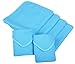 Sinland Microfiber Waffle Weave Kitchen Dish Cloths Drying Cleaning Cloth 13inchx13inch 6 Pack Turquoise
