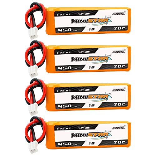 CNHL 450mAh 1S lipo Battery HV 3.8V 70C Lipo