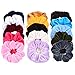 Whaline 130PCS VSCO Girl Stuff Set, Includes VSCO Stickers, Macaron Velvet Hair Scrunchies, Seashell Choker and Pearl Choker, Wave Bracelet Set, Friendship Bracelet