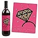 Big Dot of Happiness Girls Night Out - Bachelorette Party Gift For Women - Wine Bottle Label Stickers - Set of 4
