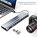 USB C Dock,12-in-1 USB C Docking Station with Ethernet Port, 4K USB C to HDMI, 3 USB 3.0 Ports, SD/TF Card Reader, USB-C Power Delivery, Display Port and VGA Port for MacBook Pro and Windows Laptop