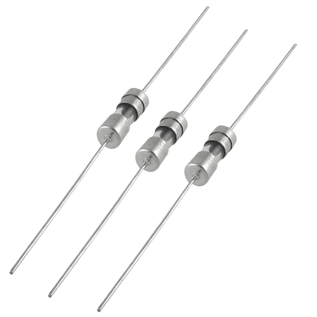 sourcingmap 10 Pcs Axial Lead Slow Blow 3.6 x 10mm Glass Fuse 250V 250mA