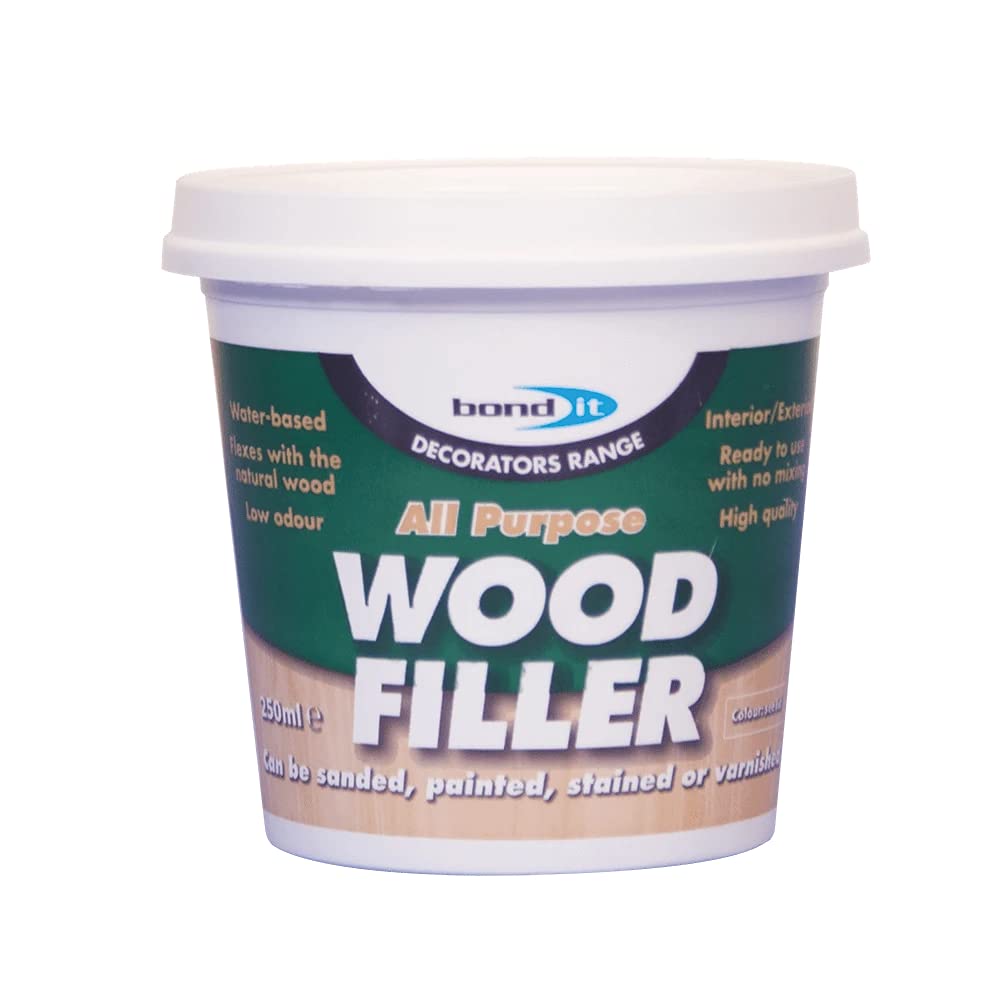Bond It Dark Teak All Purpose 1 Part Wood Repair Ready Mixed Filler 250ml