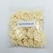 PEPPERLONELY Brand 20PC Cream 8 Petals 2 Inch Crocheted Flower Appliques Embellishments