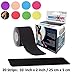 Black Kinsiology rock tape Roll | kinesio-tapes rocktape rocktapes KT | edema limbs ACL meralgia paresthetica patellofemoral cerebral palsy degenerative cervical disorders whiplash oral motor bowling