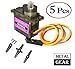 5pcs MG90S Servo, Micro Servo 2kg·cm in 4.8V, Angle 90°, Metal Geared by MakerDoIt