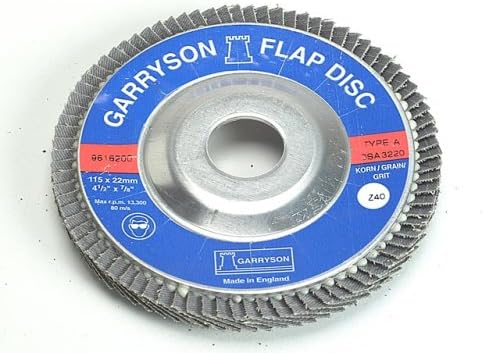 GarrysonDiy Zirconium Flap Disc 100 X 16mm - 80grit Fine