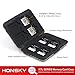 Honsky Aluminum UHS-I SD Micro SD SDHC SDXC TF SecureDigital Memory Card Carrying Case Holder Organizer Box Wallet for Computer Camera Media Storage Organization, Butterfly