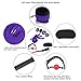 Sexy Slave Extreme 11-Piece Restraints Kit Under Bed Bondage Ankle Wrist Cuff Restraint Set with Blindfold Ball Gag Whip Value Pack (Purple ）thumb 2