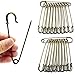 LOUHUA 20 Pieces Bronze Tone Extra Large Heavy Duty Stainless Steel Safety Pins for Blankets Skirts Kilts Knitted Fabric Crafts
