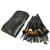 32pcs Makeup Brushes Set Professional Cosmetic Foundation Powder Eyeshadow Brush Kit with Bag (Black)