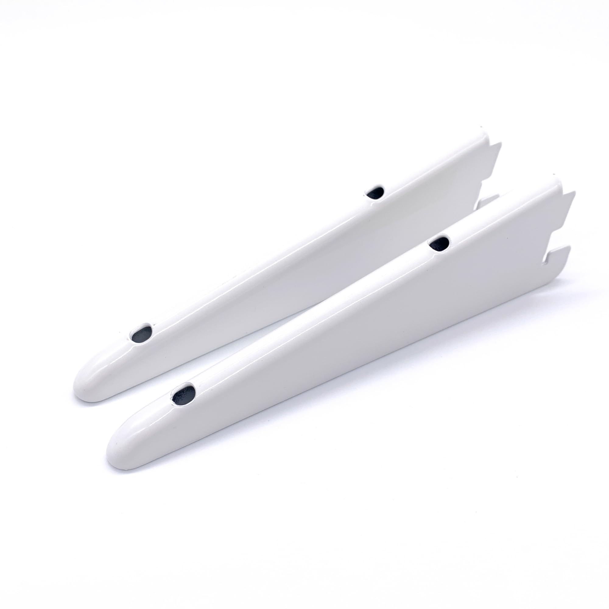 EAI Twin Slot Wall Mounted Shelving Bracket - Pack of 2, White, 170mm | Strong, Heavy Duty Steel Shelf Bracket | For Shed, Garage, Indoor Storage | Easy To Install Rack