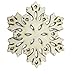 Mziart Set of 6 Snowflake Wood Coasters for Drinks and Coffee, Christmas Cup Mat, Gift Worthy