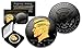 Black RUTHENIUM 2016 JFK Kennedy Half Dollar Coin with 24K Golden Enigma D Mint