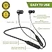 VMPALACE Bluetooth Headphones, Noise Cancelling Headphones with Microphone - Magnetic HD Stereo Wireless Headphones, IPX7 8 Hour Battery Waterproof Bluetooth Headset for Running Workout & Gym
