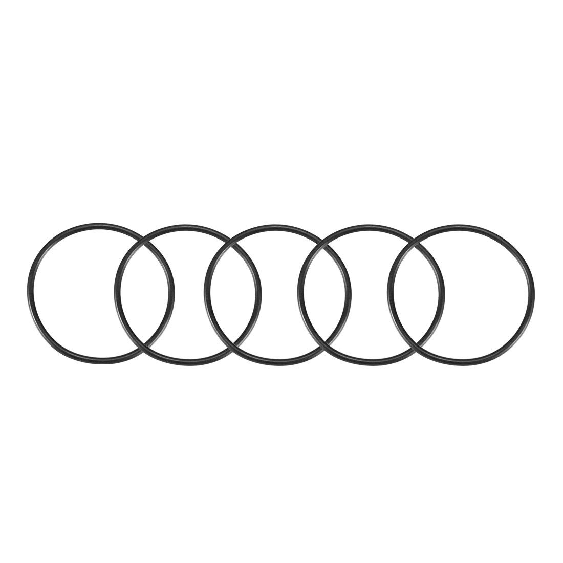 Sourcingmap Nitrile Rubber O-Rings 66mm OD 60mm ID 3mm Width, Metric Sealing Gasket, Pack of 5