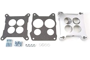 Edelbrock 2696 Four-Hole Square-Bore to Spread-Bore Carburetor Adapter, Multi, One Size