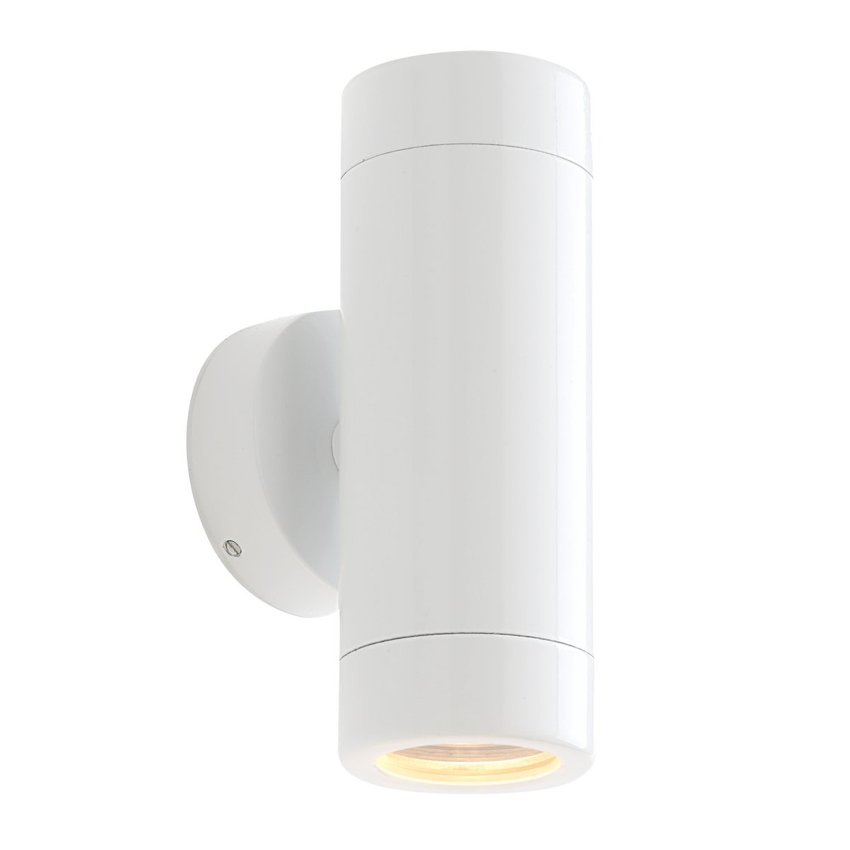 Odyssey Gloss White Exterior Interior Up/Down GU10 Wall Light Spotlight Downlight Uplight IP65