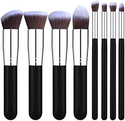 ILOBE 8 Pcs Powder Blending Foundation Blush Eyeliner Eyeshadow Cosmetic Makeup Brush Sets