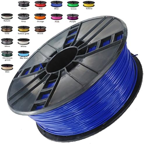 Melca 1.75 3D Printer Filament PLA 1kg +/- 0.03mm, Blue (#20214F)