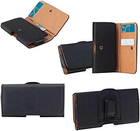 SAMSUNG Galaxy C7 Leather Case, ANiceSeller Leather ID Wallet Belt Clip Holster for SAMSUNG Galaxy C7 C7000 5.7'' (Black)