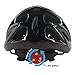GoMax Aero Adult Safety Helmet Adjustable Road Cycling Mountain Bike Bicycle Helmet Ultralight Inner Padding Chin Protector and visor w/ Rear LED Tail Light adjust (Shiny Black with LED, X-Large)